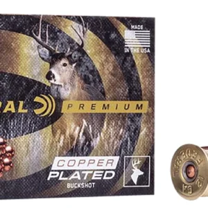 Federal P15800 Premium Buckshot 12Gauge 3" 1 7/8oz 00BuckShot 5 Per Box/50 Case