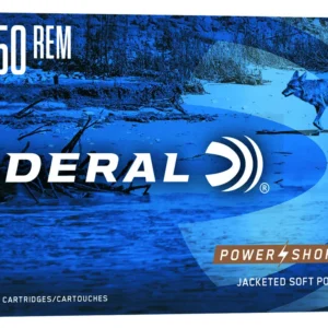 Federal 22250A Power-Shok  22-250Rem 55gr Jacketed Soft Point 20 Per Box/10 Case