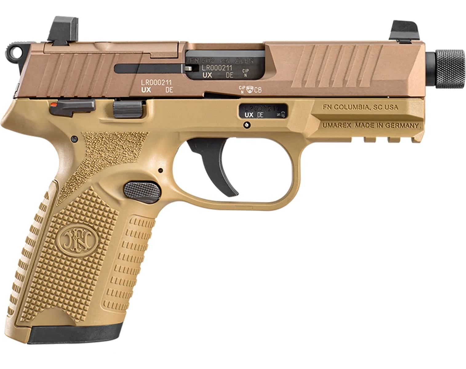 FNM 502 TAC 22LR DA FD 10RD