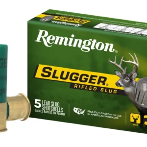 Remington Ammunition 20302 Slugger  12 Gauge 2.75" 1 oz Rifled Slug Shot 5 Per Box/ 50 Cs