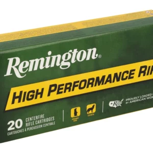 Remington Ammunition 21303 High Performance Rifle 222Rem 50gr Pointed Soft Point 20 Per Box/10 Case