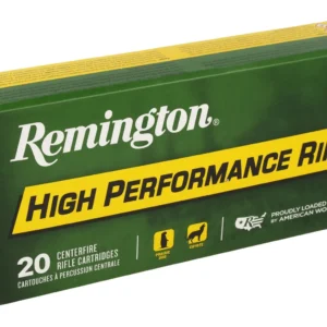 Remington Ammunition 21311 High Performance Rifle 22-250Rem 55gr Pointed Soft Point 20 Per Box/10 Case