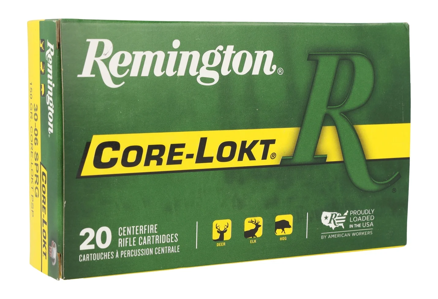 Remington Ammunition 27826 Core-Lokt 30-06Springfield 150gr Pointed Soft Point Core-Lokt 20 Per Box/10 Case
