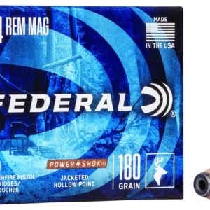 Federal C44B Power-Shok Handgun 44RemMag 180gr Jacketed Hollow Point 20 Per Box/25 Case