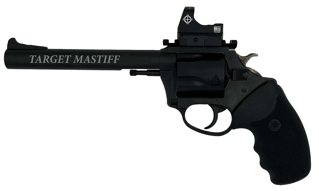Charter Arms Model 69965 9mm Target Mastiff 6" 5 Rounds Black Nitride W/ Sightmark Micro Optic