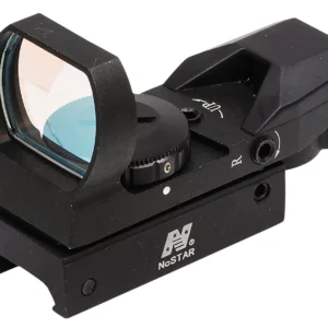 NcStar D4RGB Red & Green Four Reticle Reflex Optic  Black Anodized 1 x 0.95"x 1.34" 3 MOA Red/Green Dot Multi Reticle