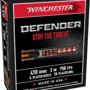Winchester Ammo S413PDX1 PDX1 Defender Combo 410Gauge 3" 4Defense Discs/16 BBs Shot 10 Per Box/10 Case