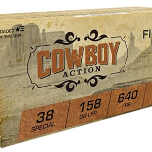 Fiocchi 38CA Cowboy Action  38Special 158gr Lead Flat Point 50 Per Box/10 Case