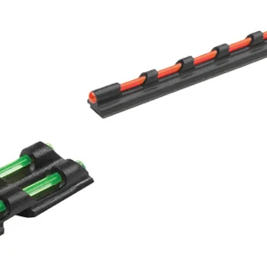 Truglo TG94 Gobble-Dot  Universal Shotgun Green/Red Fiber Optic Green Fiber Optic Black