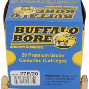 Buffalo Bore Ammunition 27E20 Standard Pressure Strictly Business 380ACP 100gr Hard Cast Flat Nose 20 Per Box/12 Case