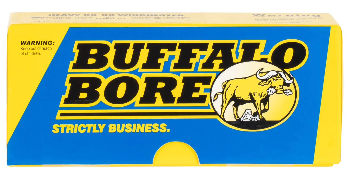 Buffalo Bore Ammunition 8C20 Lever Gun Strictly Business 45-70Gov 350gr Semi Jacketed Flat Point 20 Per Box/12 Case