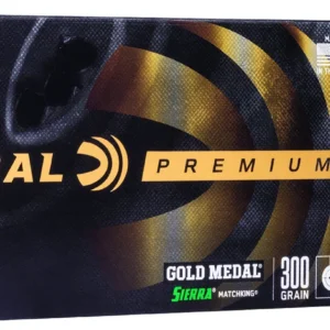 Federal GM338LM2 Premium Gold Medal 338LapuaMag 300gr Sierra MatchKing BTHP 20 Per Box/10 Case
