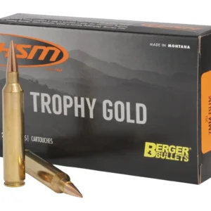 HSM 7RUM180VLD Trophy Gold Extended Range 7mm RUM 180 gr Berger Hunting VLD Match 20 Per Box/ 20 Case