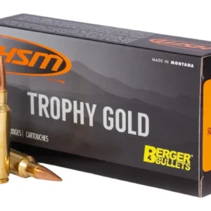 HSM 300WSM210VLD Trophy Gold Extended Range 300 WSM 210 gr Berger Hunting VLD Match 20 Per Box/ 25 Case