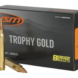 HSM 300WBY210VLD Trophy Gold Extended Range 300 Wthby Mag 210 gr Berger Hunting VLD Match 20 Per Box/ 20 Case