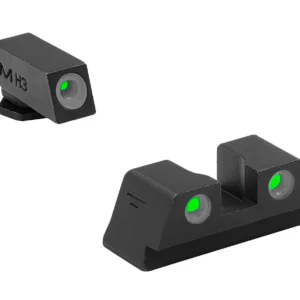 Meprolight USA 102203131 Tru-Dot Green Tritium Green Tritium/Black Frame, Compatible w/Glock 42