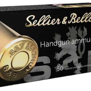 Sellier & Bellot SB357L Handgun  357Mag 158gr Lead Flat Nose 50 Per Box/20 Case