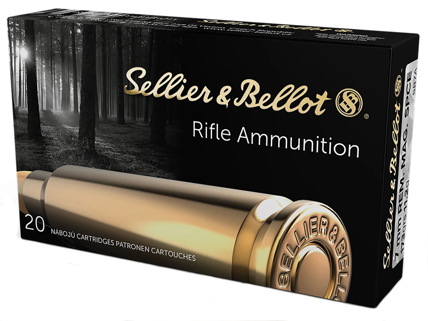 Sellier & Bellot SB7A Rifle 7mmRemMag 173gr Soft Point Cut Through Edge 20 Per Box/20 Case