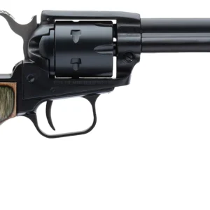 Heritage Mfg RR22MBS4 Rough Rider 22 LR 22 WMR 6 Shot 4.75" Black Satin Barrel, Cylinder & Frame, Camo Laminate Grips
