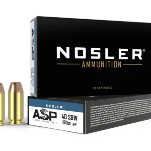Nosler 51212 Assured Stopping Power Handgun 40S&W 180gr Jacketed Hollow Point 50 Per Box/10 Case