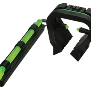 HiViz TT1001 Tri-Viz Turkey/Deer Sight Set Black | Green Fiber Optic