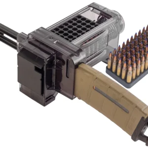 Caldwell 397488 Magazine Charger  223 Rem/204 Ruger/300 BO/5.56x45mm NATO 50rd Compatible w/AR-15 Magazines Smoke Polycarbonate