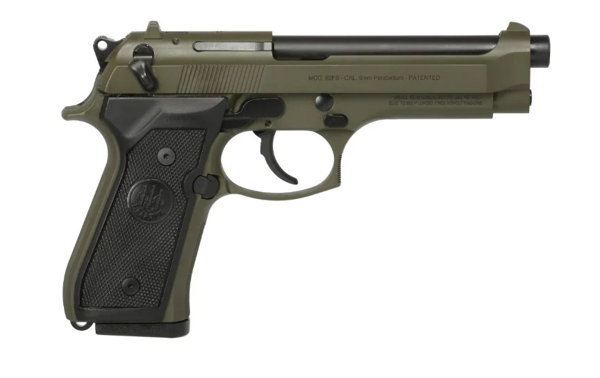 BERETTA 92FS 9MM OD GREEN 4.9" 15+1