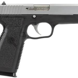 Kahr Arms CT9093 CT9  9mm Luger 8+1, 4" Stainless Steel Barrel, Matte Serrated Stainless Steel Slide, Black Polymer Frame, Black Textured Polymer Grip, No Safety, Right Hand