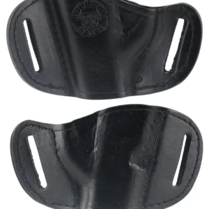 Bulldog MLBS Molded OWB Black Leather Belt Slide Fits Bersa Thunder 380 Fits Ruger LCP Fits Sig 230 Right Hand