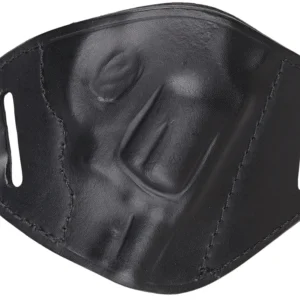Bulldog MLBRS Molded OWB Black Leather Belt Slide Fits S&W J Frame Fits 2-4" Barrel Right Hand
