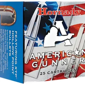 Hornady 90244 American Gunner  9mmLuger 115gr Hornady XTP Hollow Point 25 Per Box/10 Case