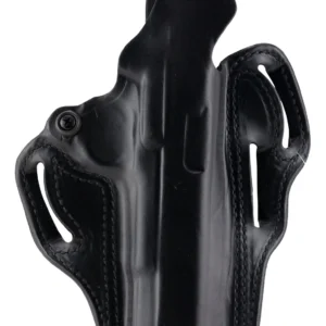 DeSantis Gunhide 001BA21Z0 Thumb Break Scabbard OWB Black Leather Belt Slide Fits 1911 Colt Govt Right Hand