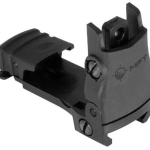 Mission First Tactical BUPSWR Flip Up Rear Sight Black Folding AR-Platform