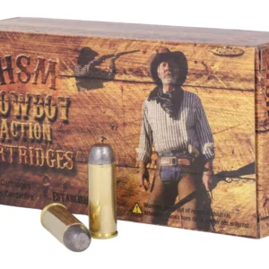 HSM 45C1N Cowboy Action  45 Colt 250 gr Round Nose Flat Point 50 Per Box/ 10 Case