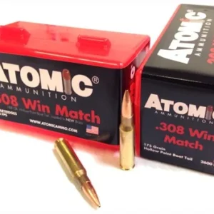 ATOMIC 308 WIN 175GR MATCH - BTHP 50RD 10BX/CS <