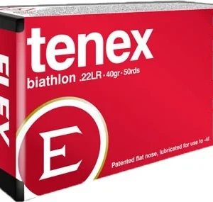 ELEY TENEX BIATHLON 22LR 40GR - FLAT NOSE 50RD 100BX/CS