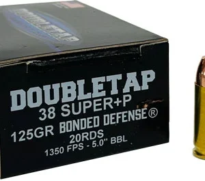 DOUBLETAP 38 SUPER +P 125GR - JHP BONDED 20RD 50BX/CS