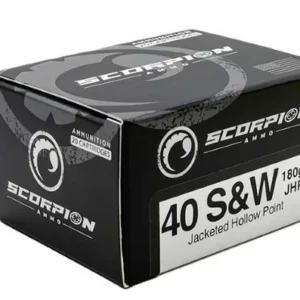 SCORPION 40 S&W - 180GR JHP 20RD 10BX/CS