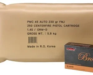PMC AMMO 45 ACP 230GR FMJ-RN - 250RD BATTLE PACK 3BP/CS