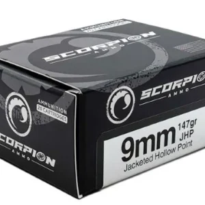 SCORPION 9MM LUGER - 147GR JHP 20RD 10BX/CS