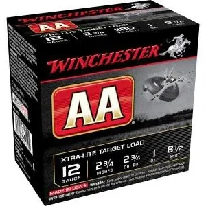 Winchester 12 Gauge Ammunition AAL1285 Xtra-Lite 2-3/4" #8-1/2 1180fps 1oz CASE 250 rounds