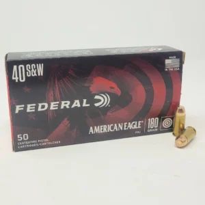 Federal 40 S&W Ammunition American Eagle AE40R1 180 Grain Full Metal Jacket 50 Rounds