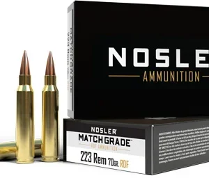 NOSLER MATCH GRADE 223 REM - 70GR RDF HPBT 20RD 20BX/CS