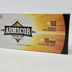 Armscor 10mm Ammunition 180 Grain Full Metal Jacket 50 rounds