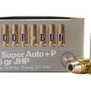 CORBON 38 SUPER + P 115GR JHP - 20RD 25BX/CS
