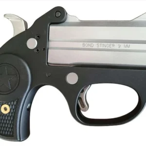 Bond Arms STINGER 9MM 3" 2 Rounds Silver/Black