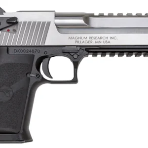 Magnum Research DE357ASIMB Desert Eagle Mark XIX 6" .357 Magnum 9+1 W/ Integral Muzzle Brake Stainless/Black Aluminum