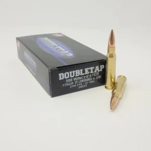 DoubleTap 308 Win Ammunition 308W175HP 175 Grain Hollow Point Boat Tail 20 Rounds