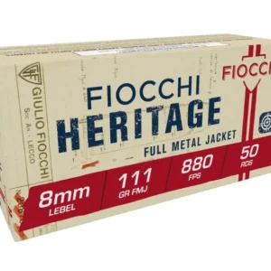 Fiocchi 8mm Lebel Revolver Ammunition FI8L 111 Grain Full Metal Jacket 50 rounds