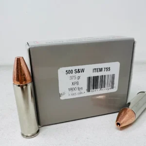 Underwood 500 S&W Magnum Ammunition UW755 375 Grain XPB Solid Copper Hollow Point 20 Rounds